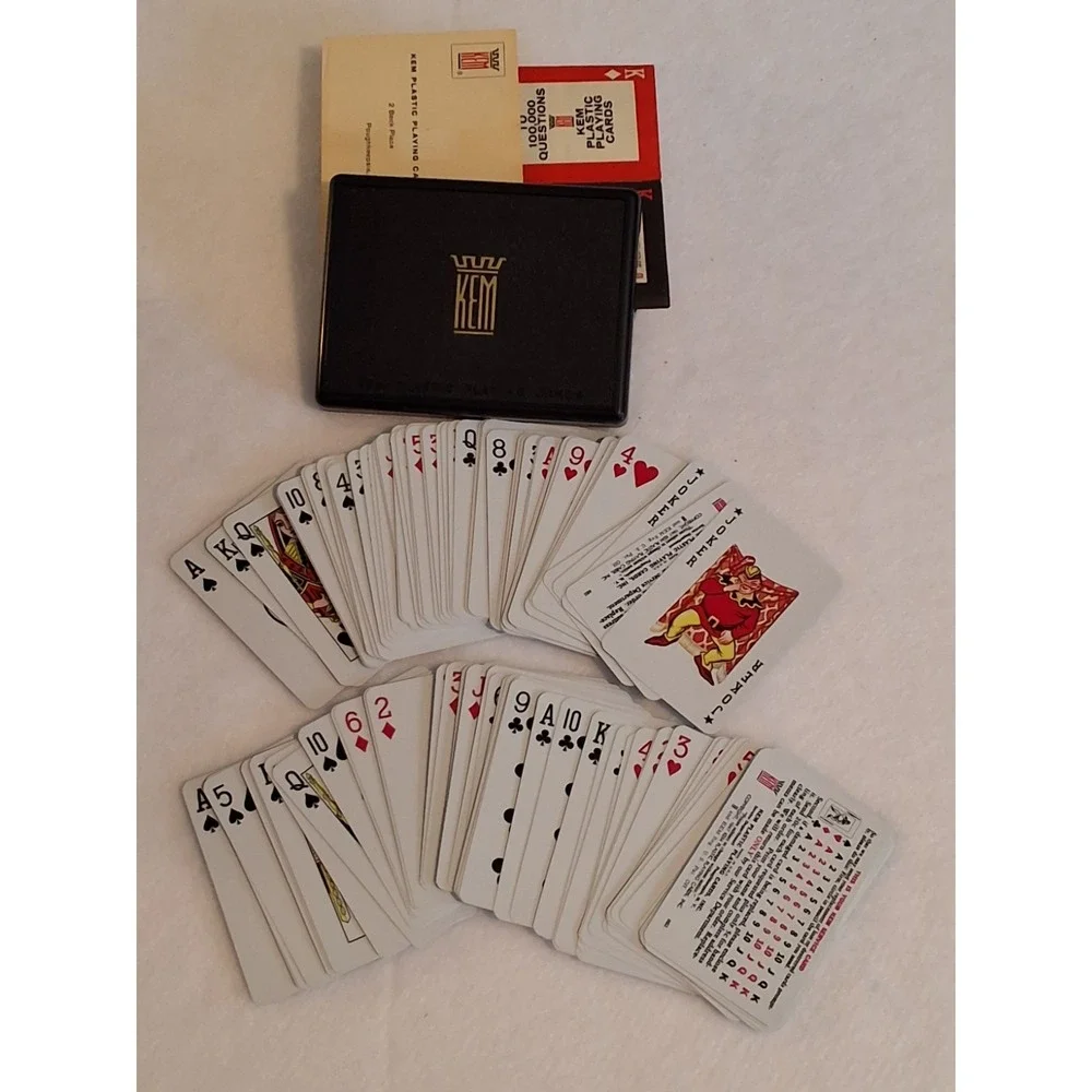 Vintage Bridge Party Set, 3 Double Decks(Complete)3Tallies(New) And 4 Score Pads